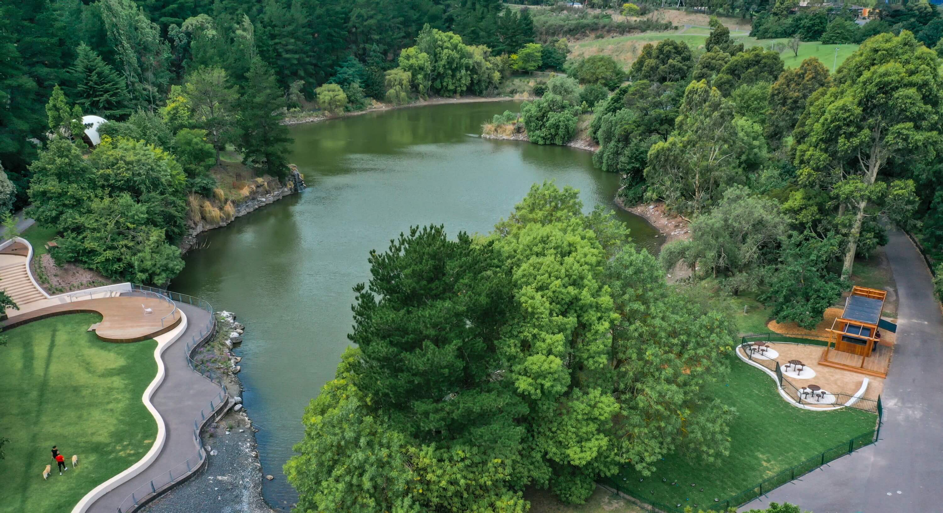 Wilson Botanic Park Aerial