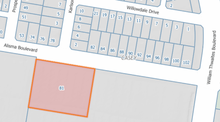 NOTICE OF ACQUISITION OF LAND; 81 Alisma Boulevard, Cranbourne East