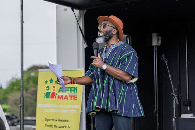 Man performing on stage