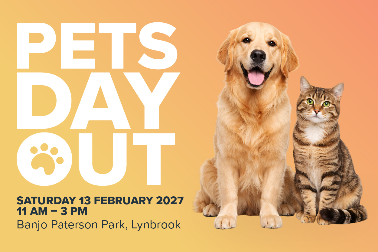 pets day expo with dog and cat