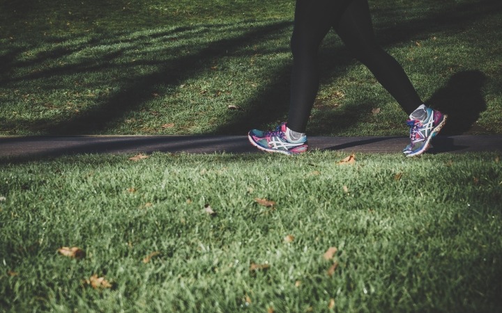 park walking
