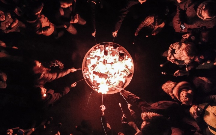 Dads Matter campfire