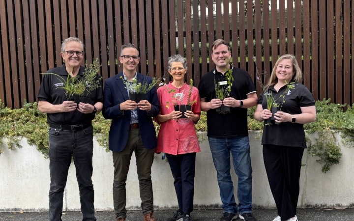 Community plant giveaway councillors