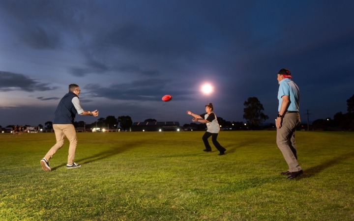 Playing Cairns Road Reserve