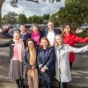Service partner representatives and Councillors on the site of the future Cranbourne Hub. 