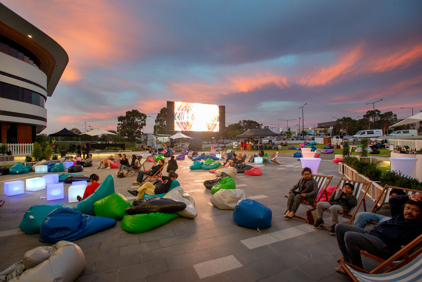 Bunjil Place outdoor screen