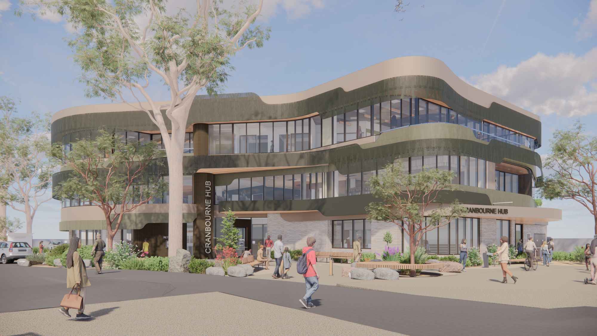 Render of Cranbourne Hub
