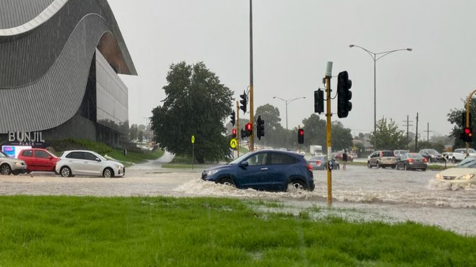 floods outside Bunjjil Place